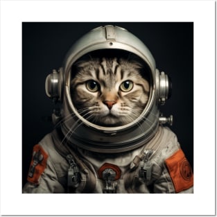 Astronaut Cat in Space - European Shorthair Posters and Art